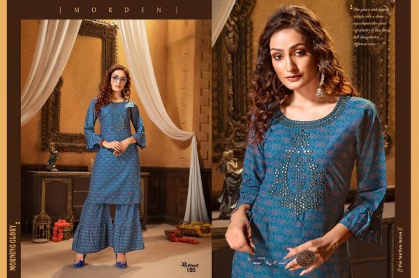 Pankhudi Rayon Fancy Kurti With Sharara Collection 